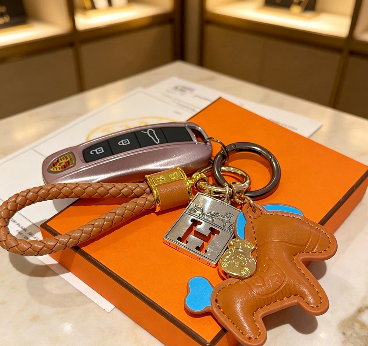 HERMÈS Bag Charm Keychain