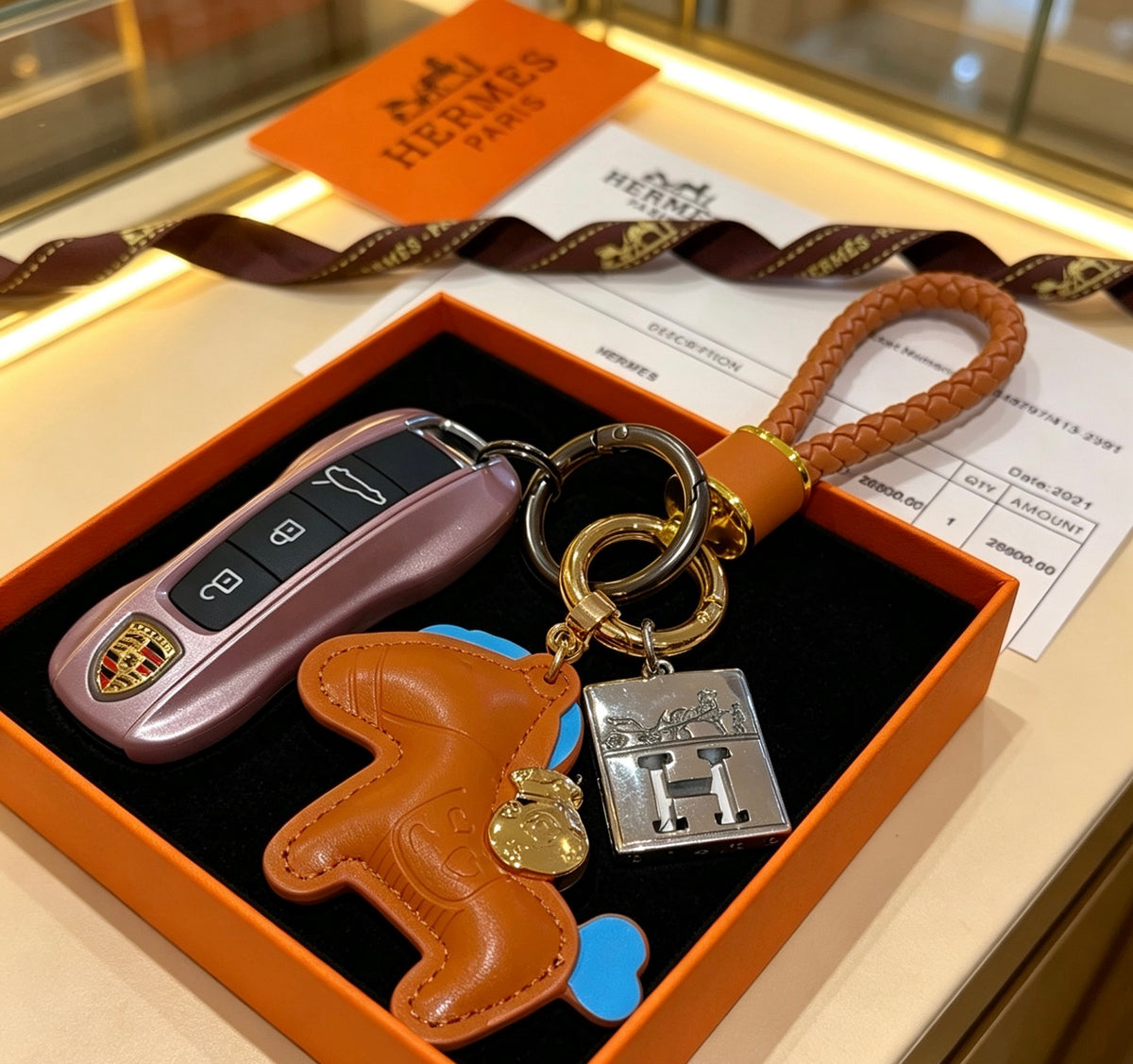 HERMÈS Bag Charm Keychain