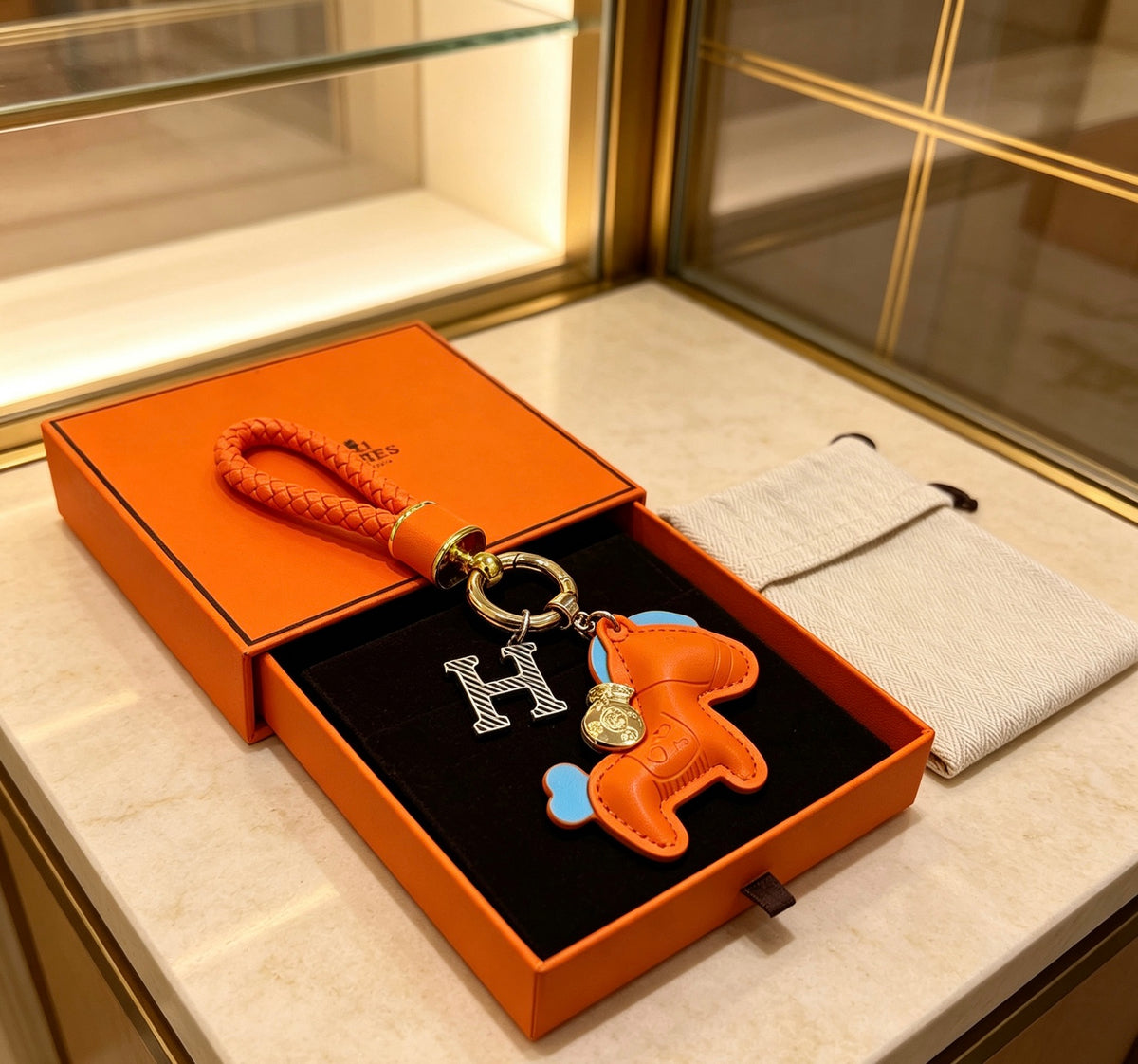 HERMÈS Bag Charm Keychain