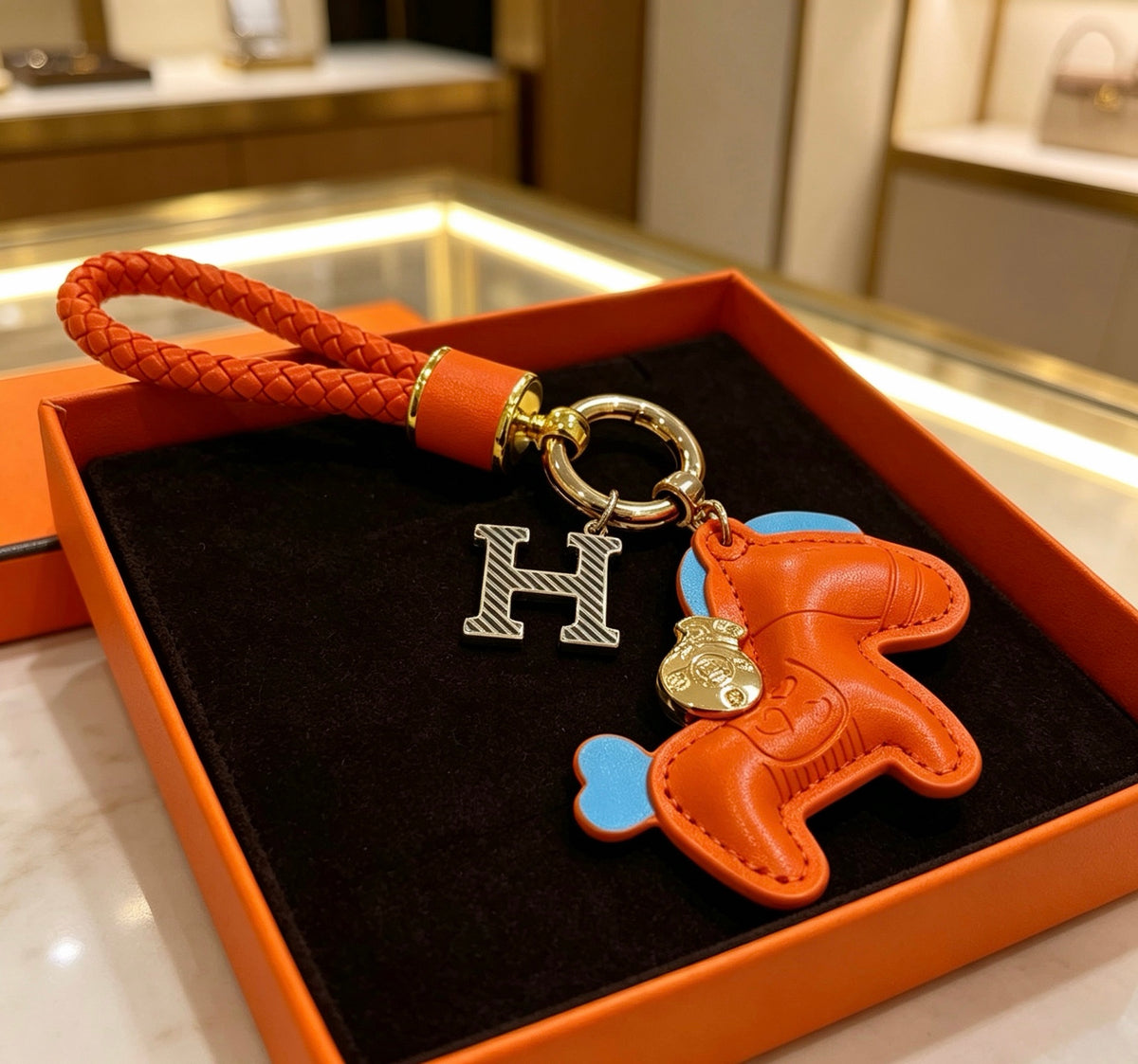 HERMÈS Bag Charm Keychain