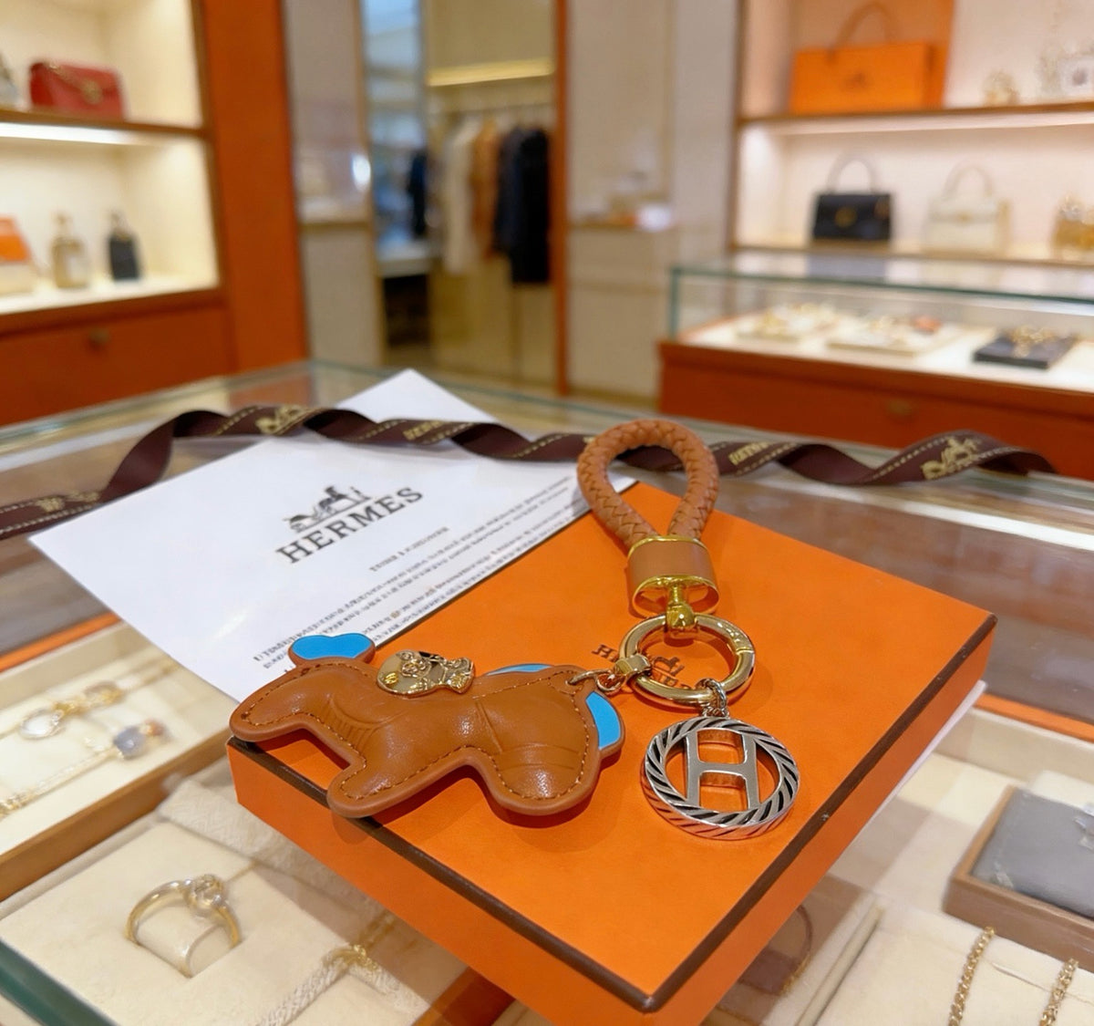 HERMÈS Bag Charm Keychain