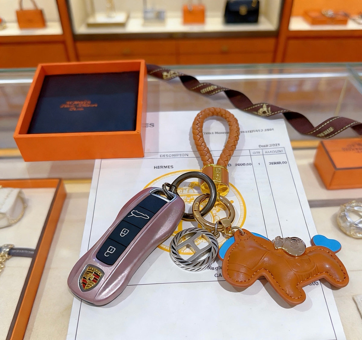 HERMÈS Bag Charm Keychain
