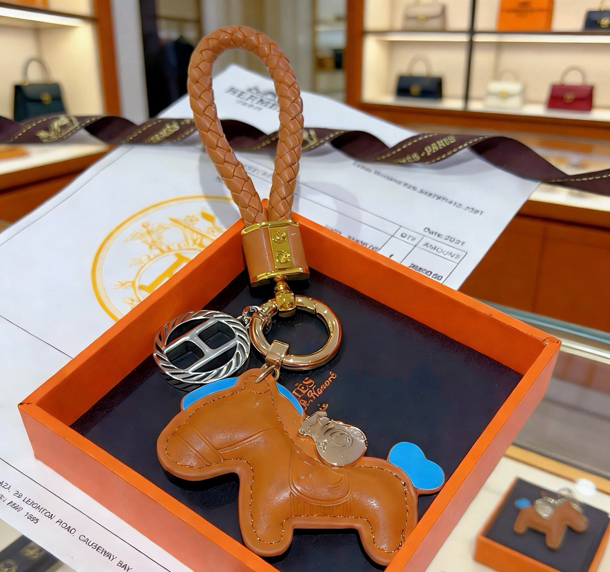 HERMÈS Bag Charm Keychain
