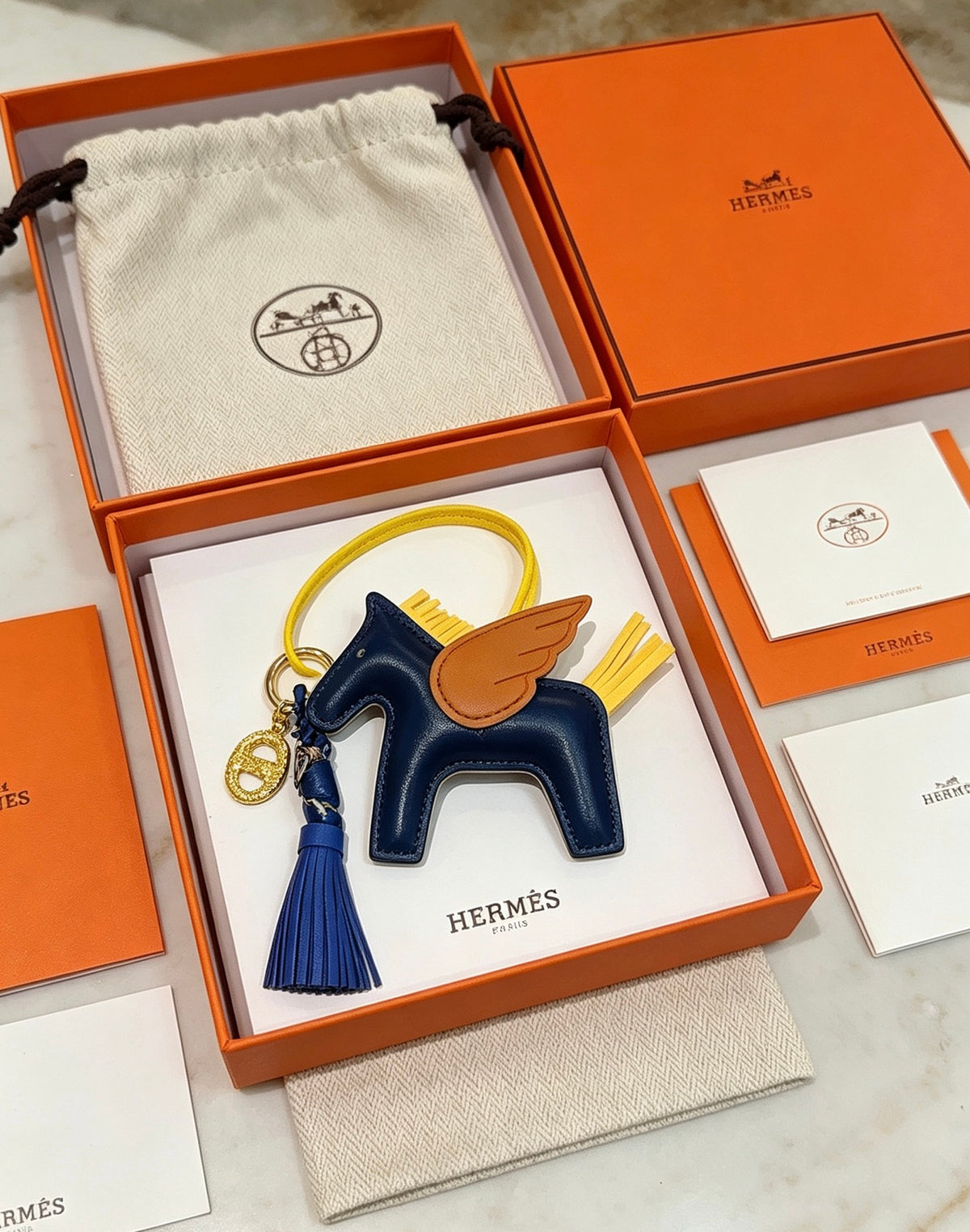 HERMÈS Bag Charm Keychain