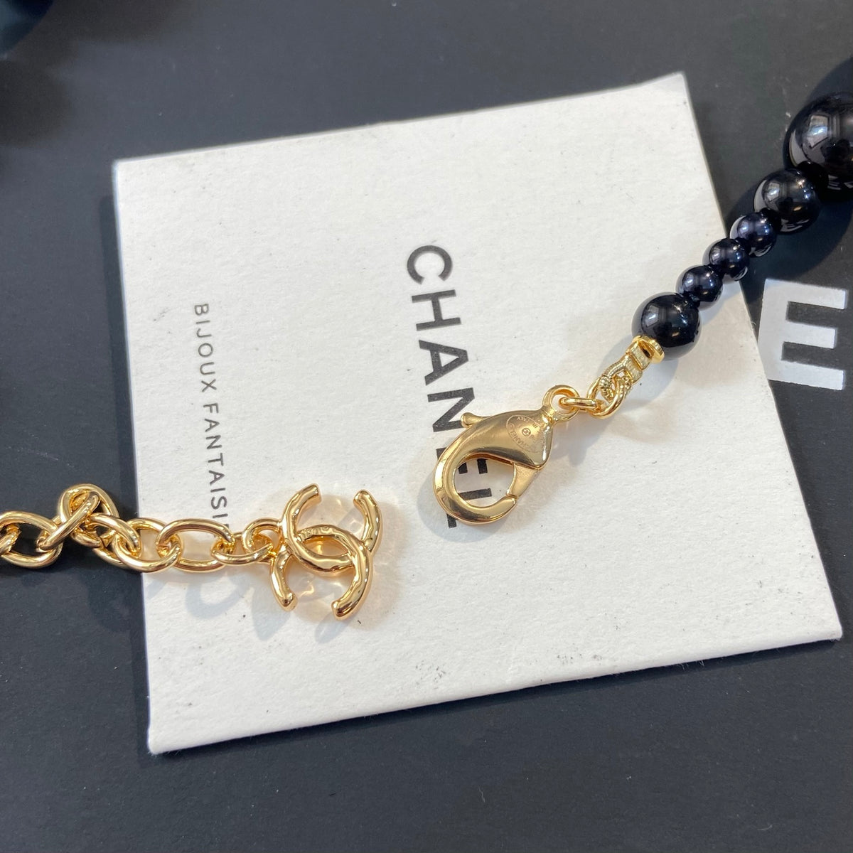 Gold-Tone Vintage Double-C Long Earrings