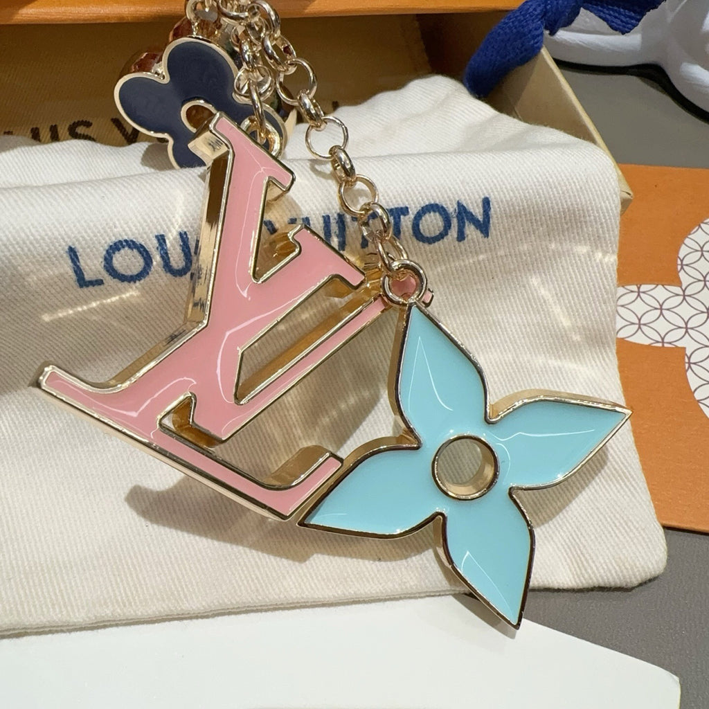 LOUIS VUITTON Canvas Bag Charm Keychain