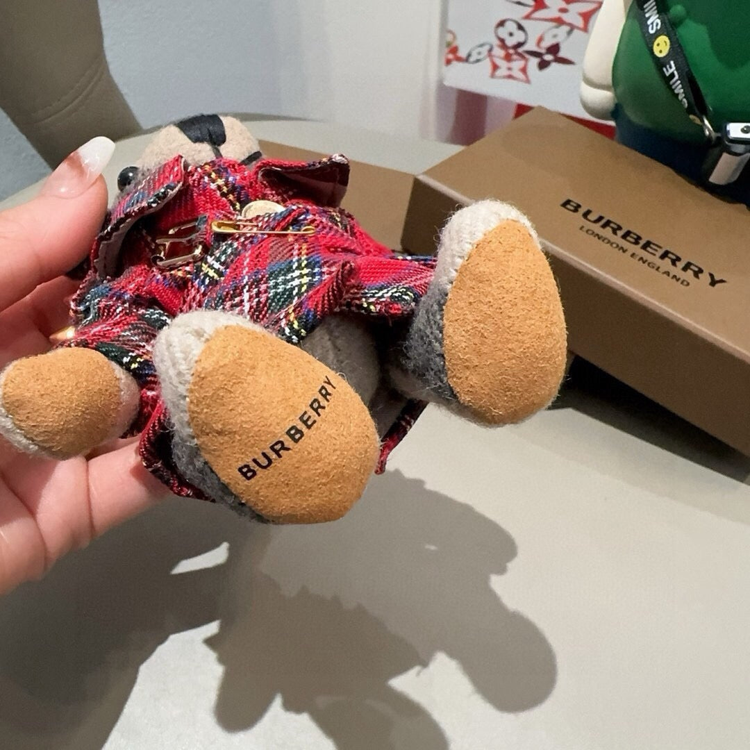 BURBERRY Metal Bag Charm Keychain