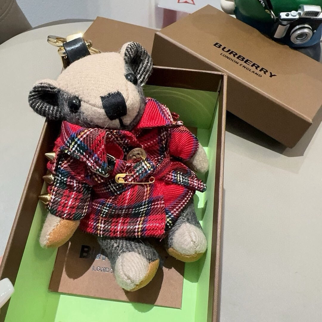BURBERRY Metal Bag Charm Keychain