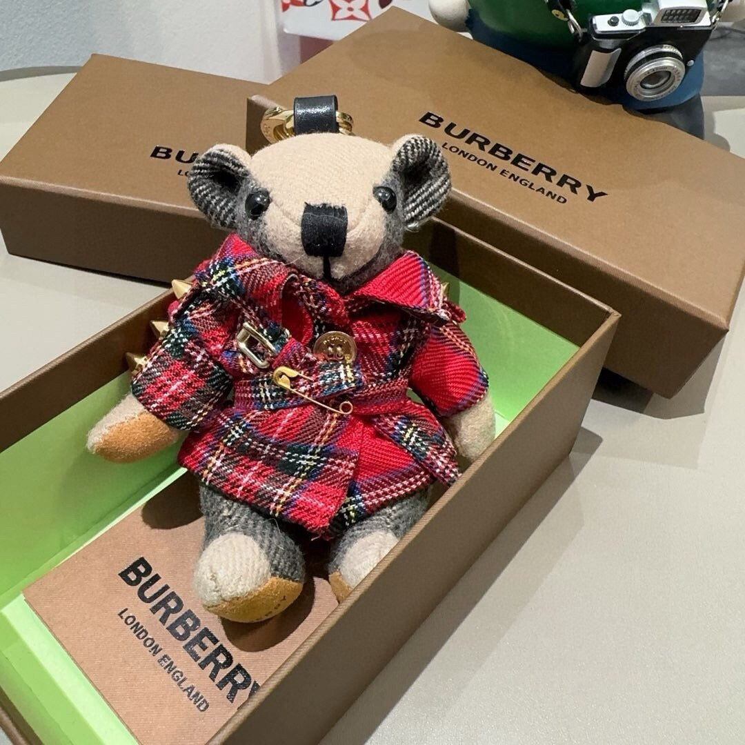 BURBERRY Metal Bag Charm Keychain