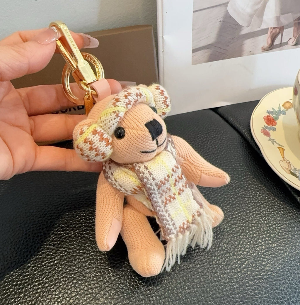 BURBERRY Metal Bag Charm Keychain