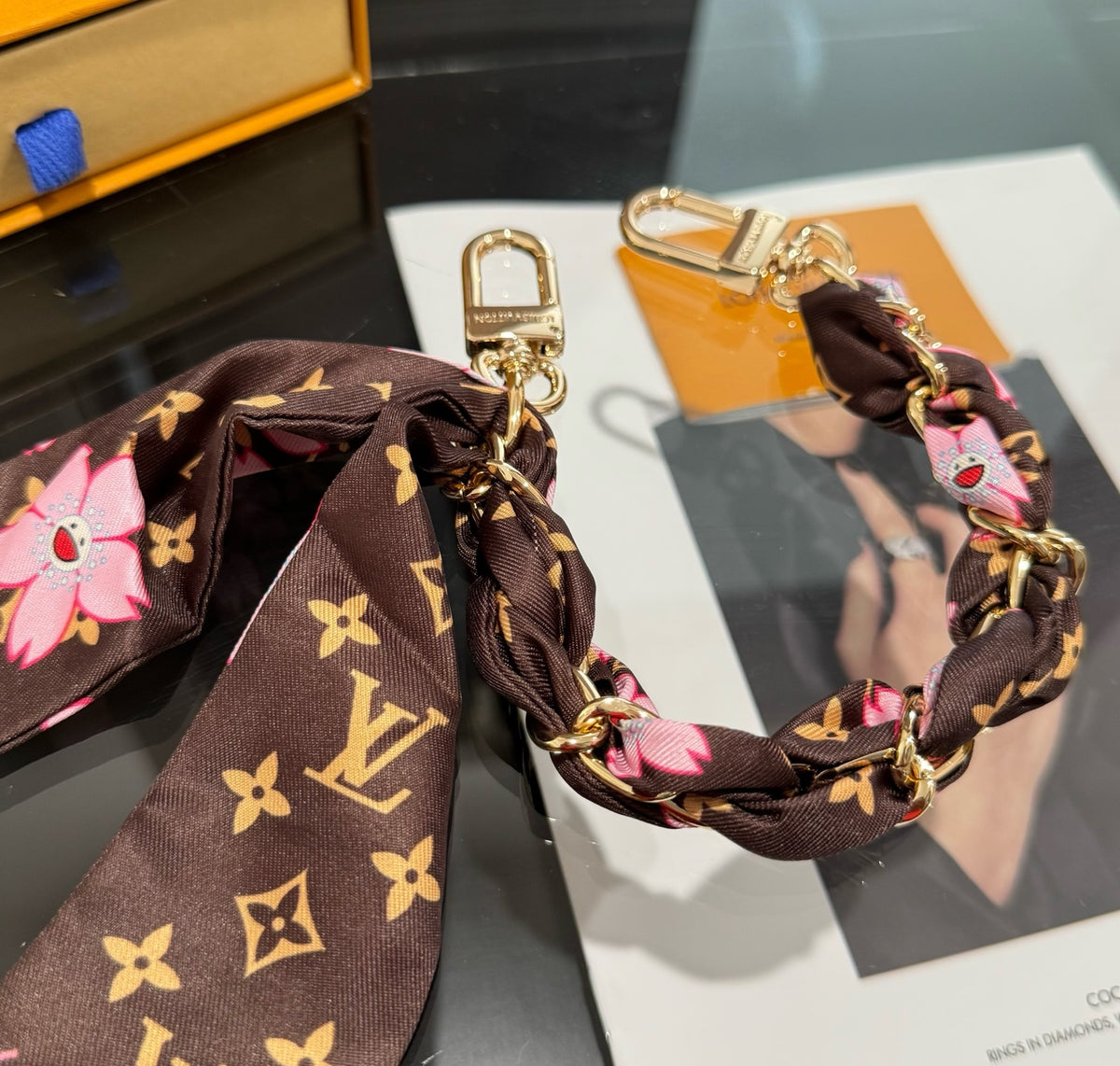 Metal Bag Charm Keychain
