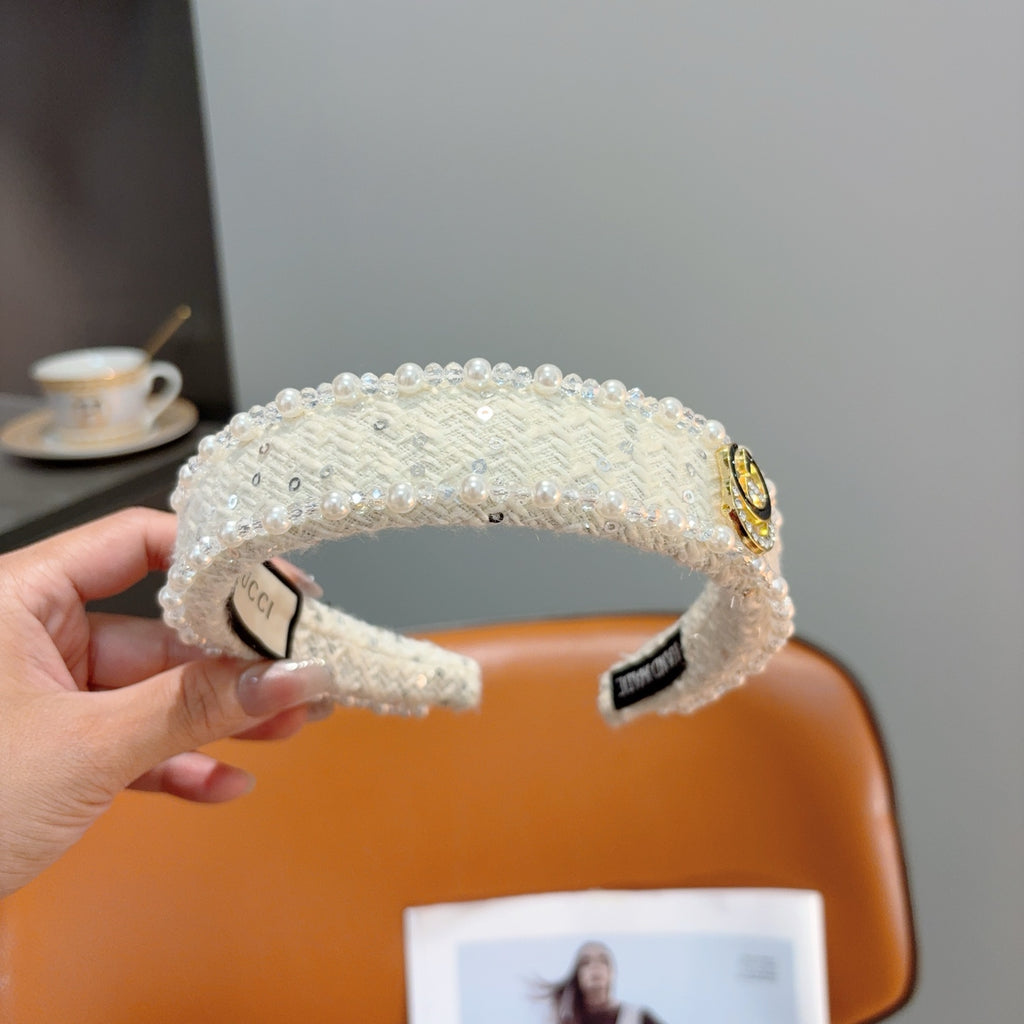 GUCCI Pearl Wide Vintage Headband