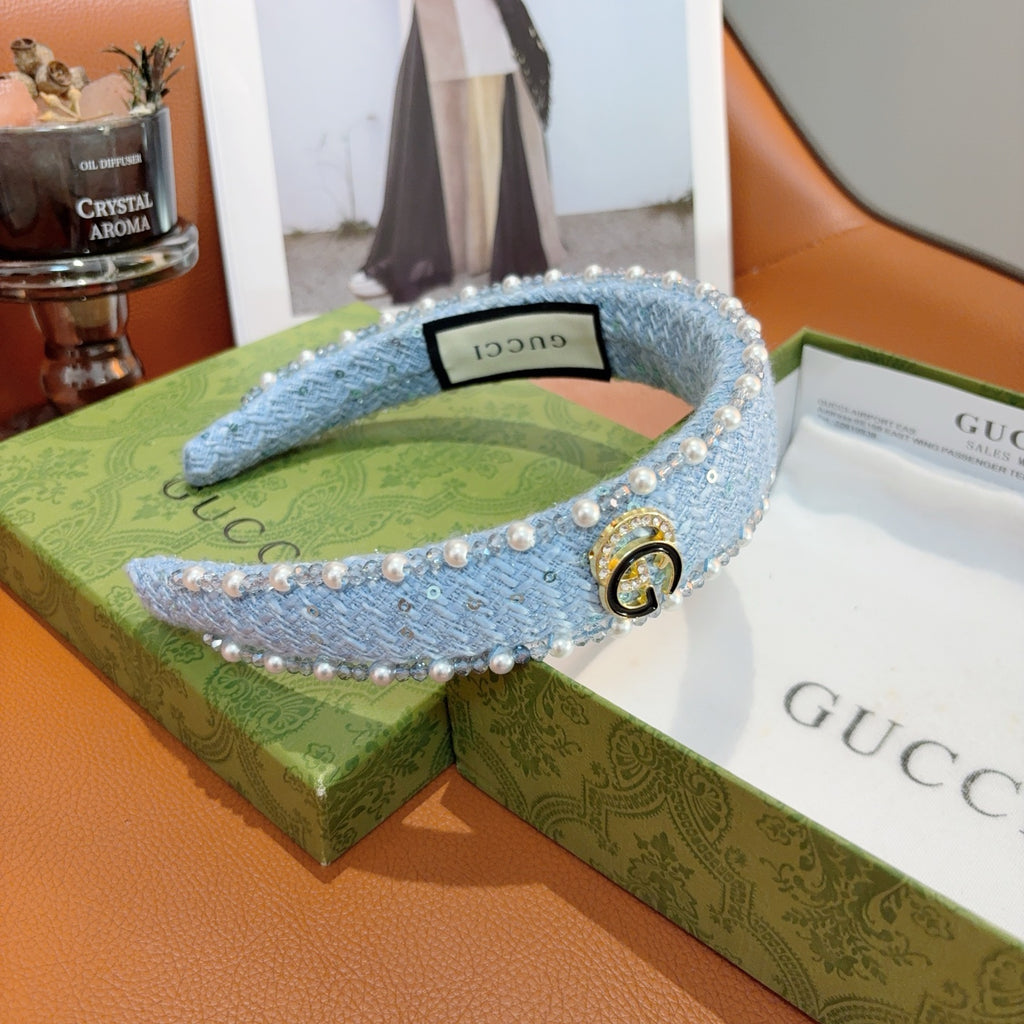 GUCCI Pearl Wide Vintage Headband