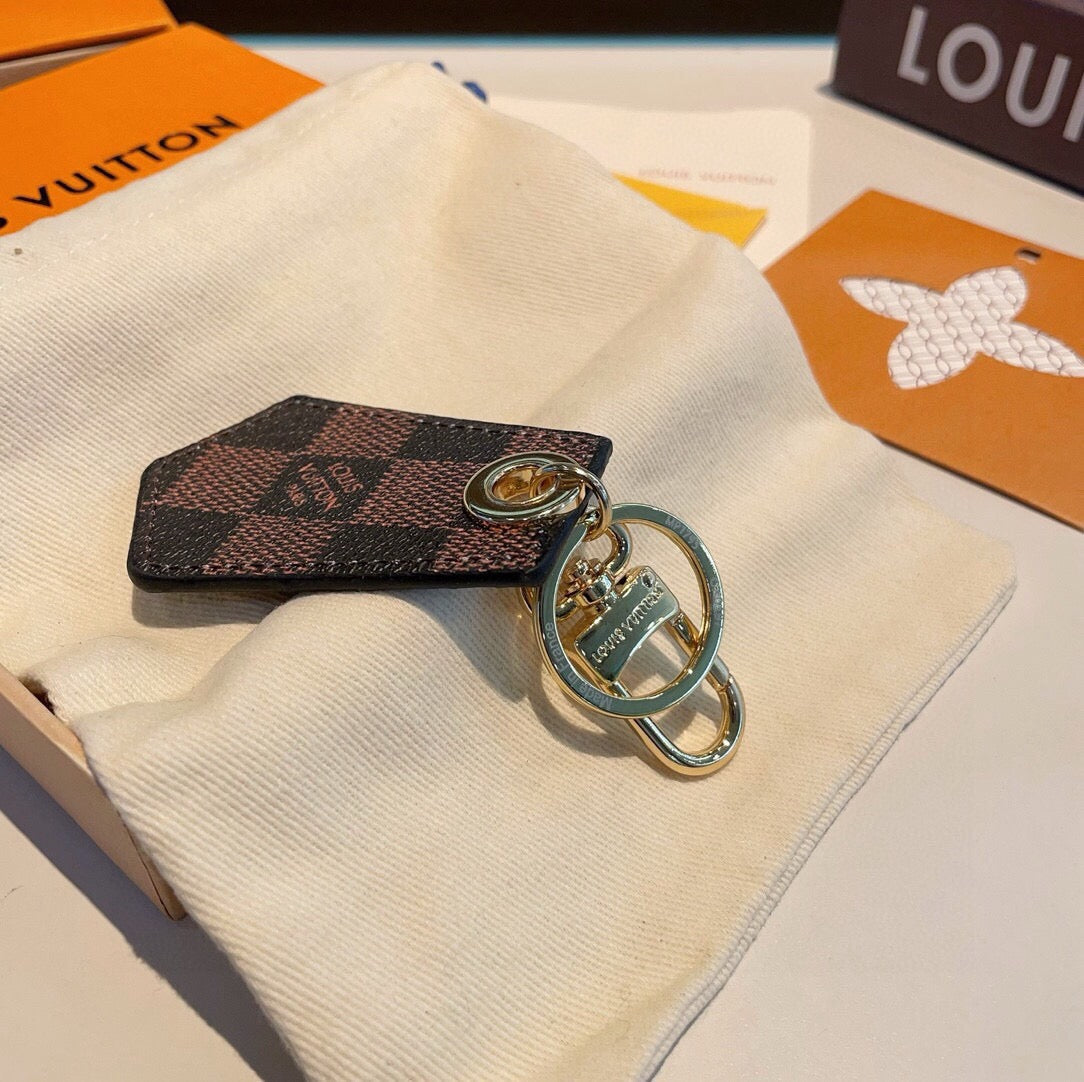 Canvas Metal Bag Charm Keychain
