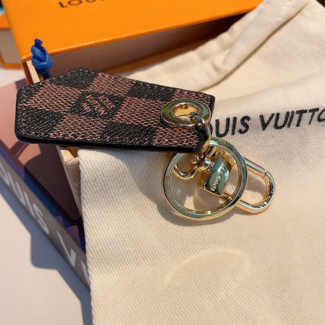 Canvas Metal Bag Charm Keychain