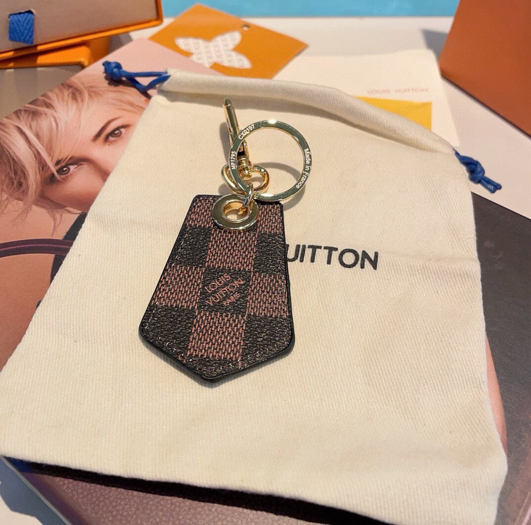 Canvas Metal Bag Charm Keychain