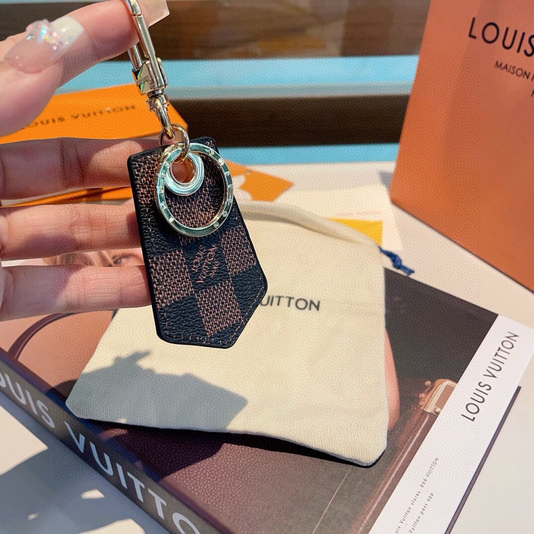 Canvas Metal Bag Charm Keychain