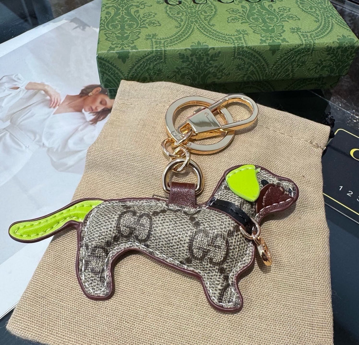 GUCCI Bag Charm Keychain