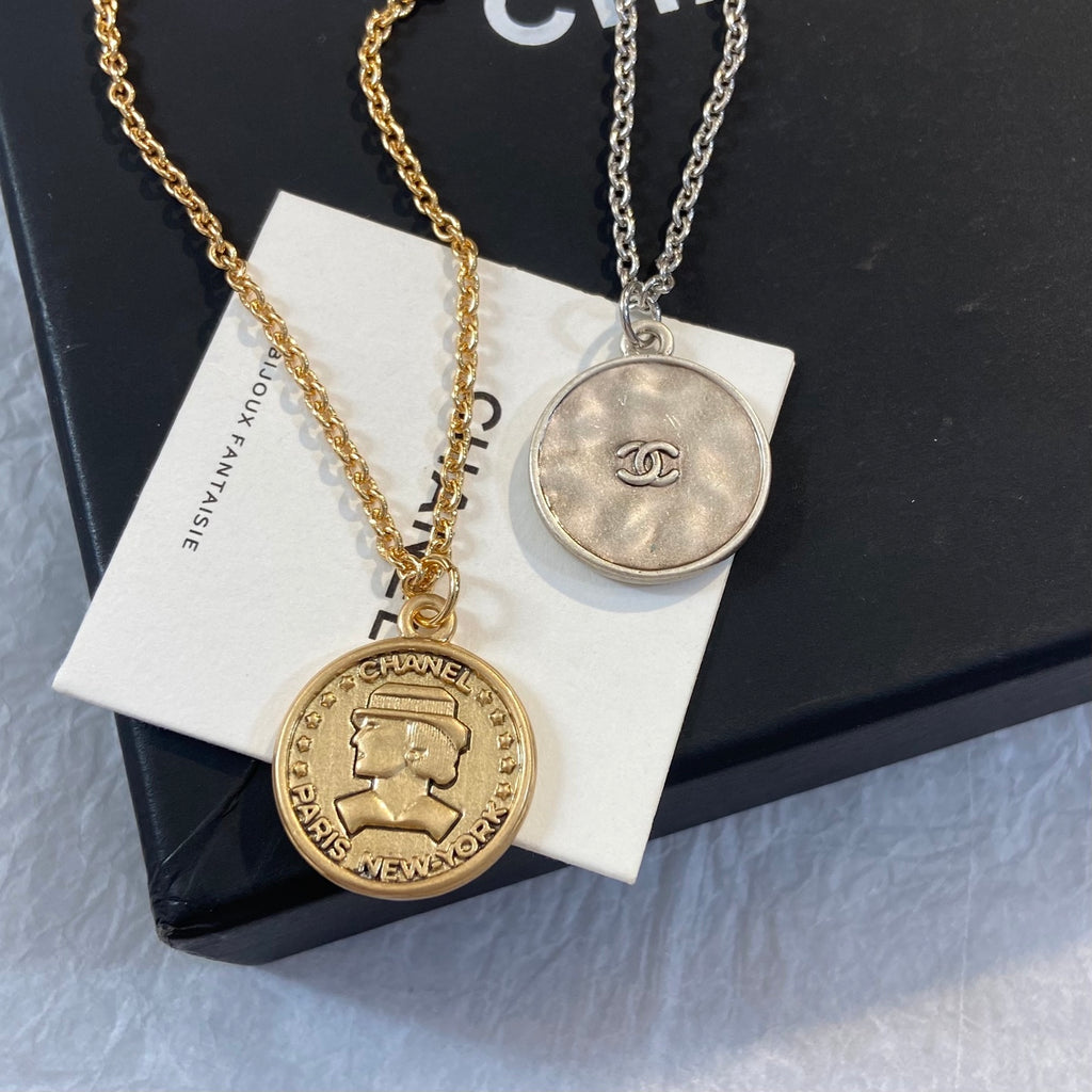 CHANEL Vintage Coin Necklace