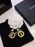SAINT LAURENT Pearl White Earrings