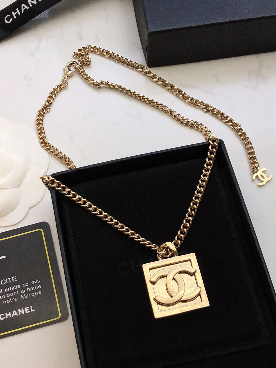 CHANEL Double-C Choker Necklace