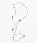CHANEL Pearl Crystal Double-C Long Necklace