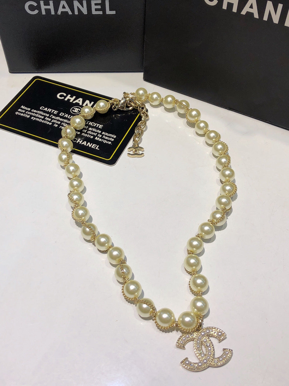 CHANEL Pearl Double-C Necklace