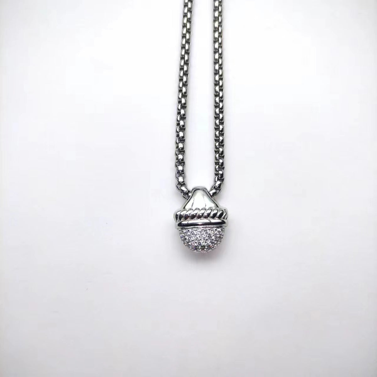 Crystal Silver-Tone Necklace