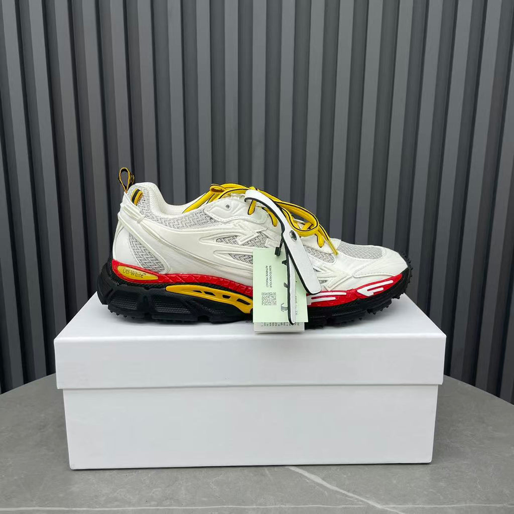 Off-White Thick-Sole Sneakers | White & Black Streetwear
