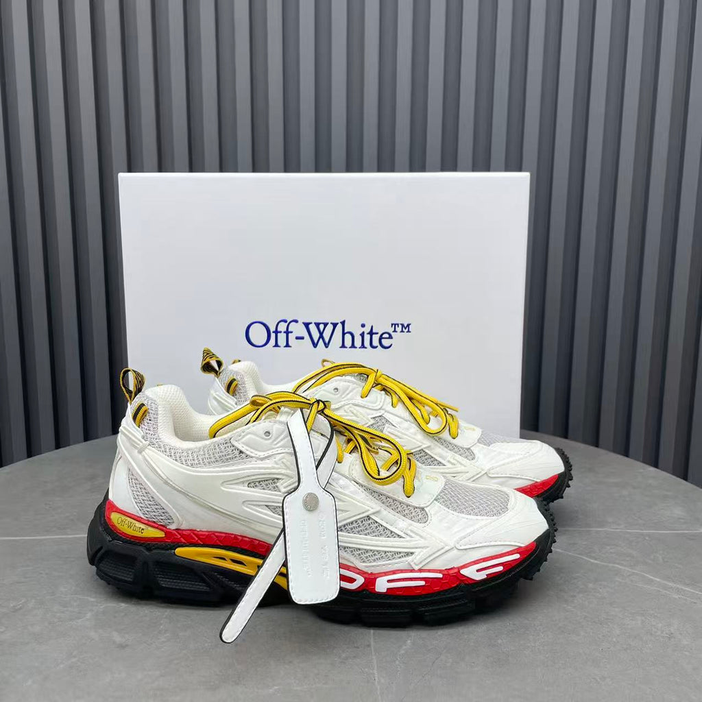 Off-White Thick-Sole Sneakers | White & Black Streetwear