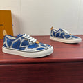 LV Textured Low-Top Casual Sneakers