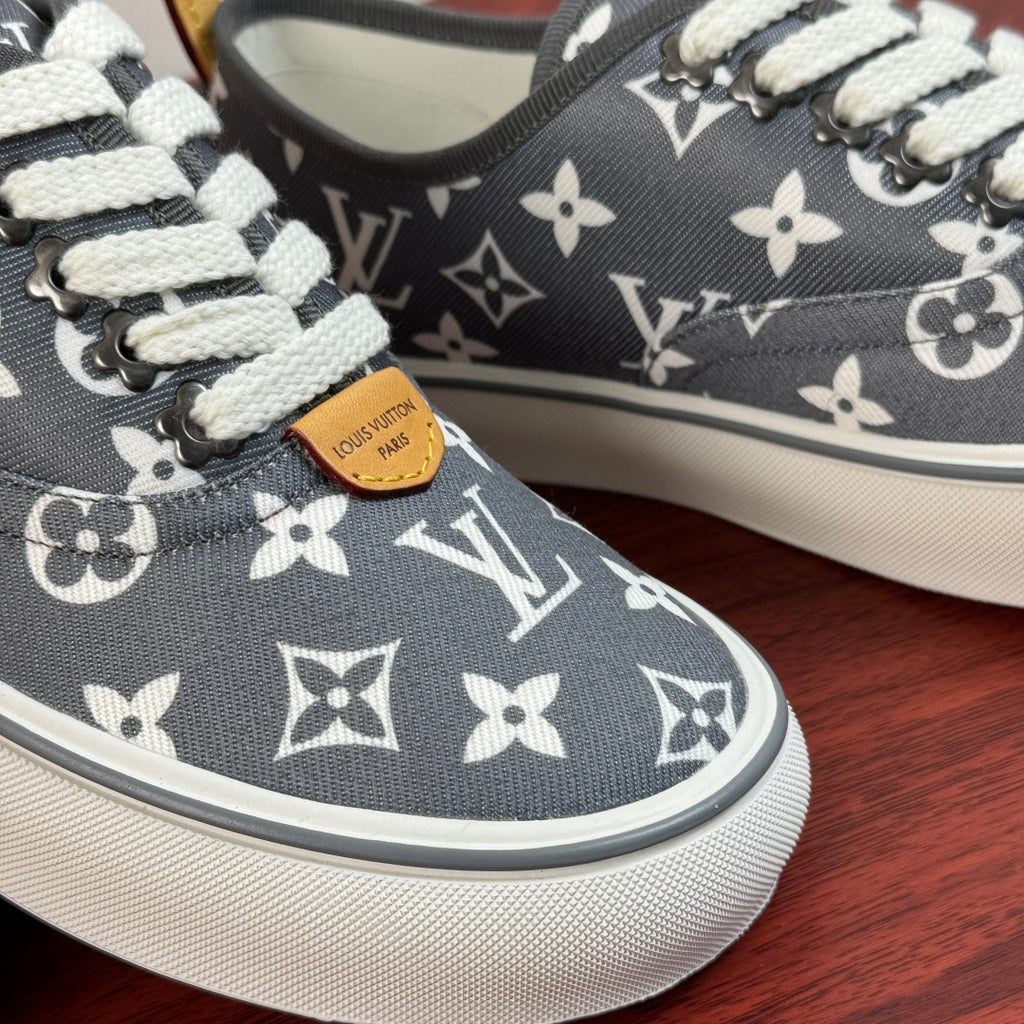 LV Monogram Print Low-Top Sneakers