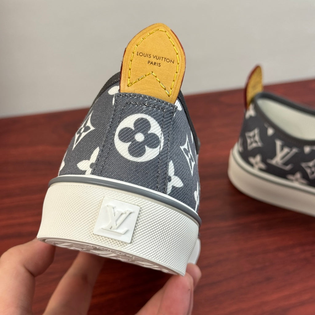 LV Monogram Print Low-Top Sneakers