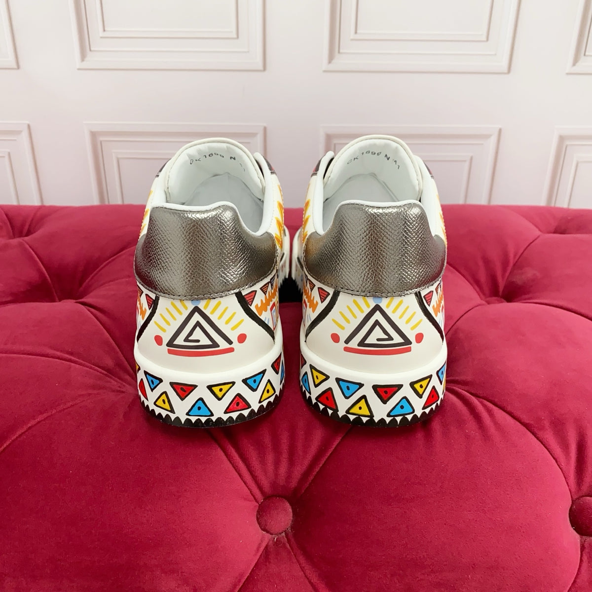 Dolce & Gabbana Logo Panelled Low-Top Sneakers | Gum-Tread Sole