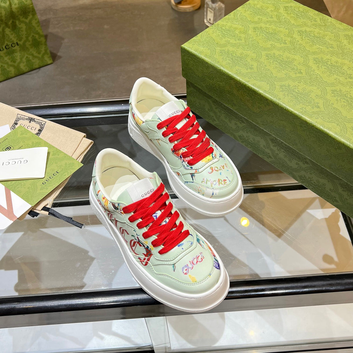 Gucci Ace Low-Top Sneakers | Web Stripe