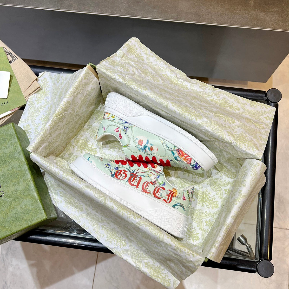Gucci Ace Low-Top Sneakers | Web Stripe