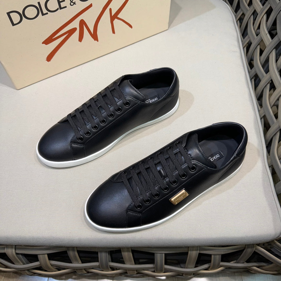 Dolce & Gabbana D&G Logo Panelled Low-Top Sneakers