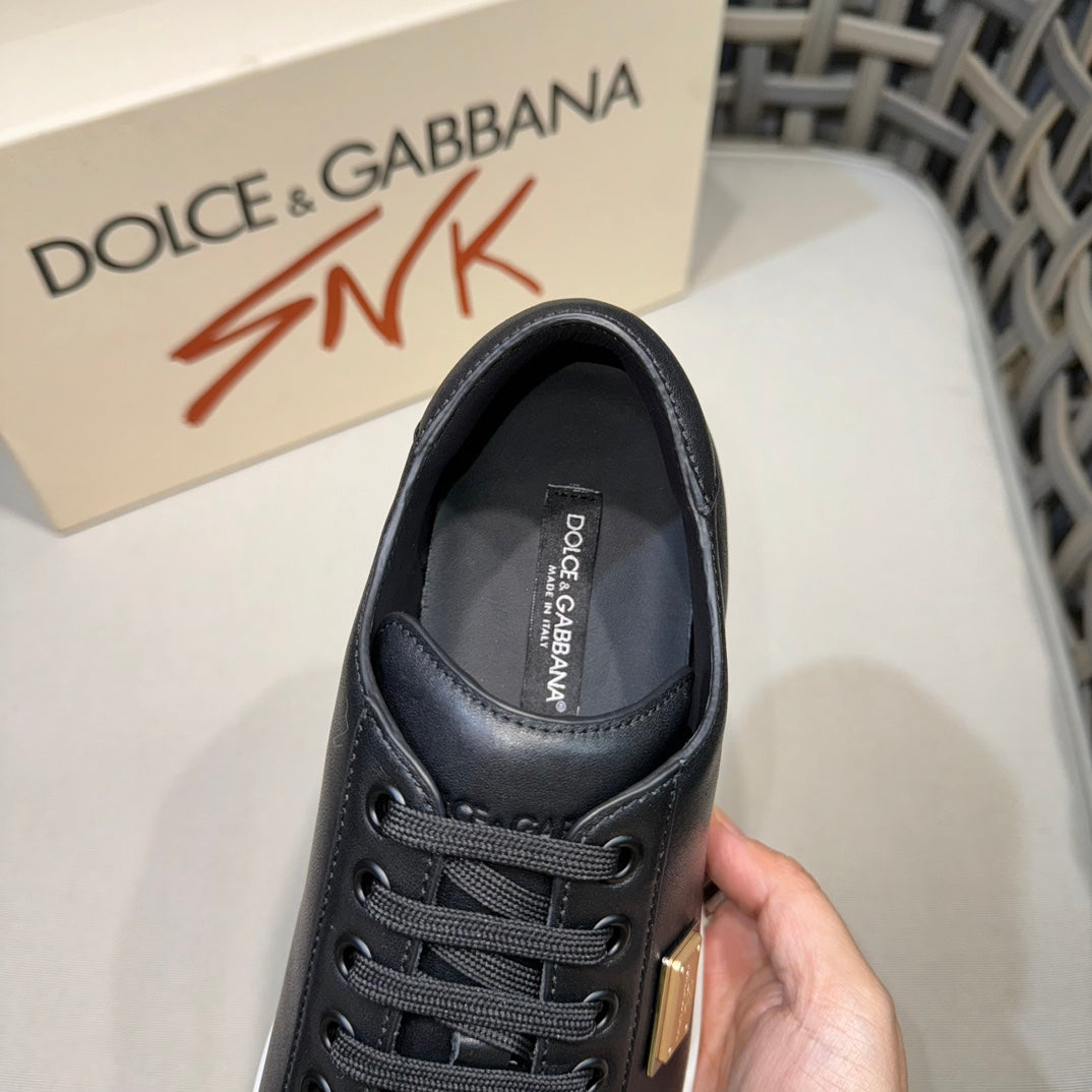 Dolce & Gabbana D&G Logo Panelled Low-Top Sneakers