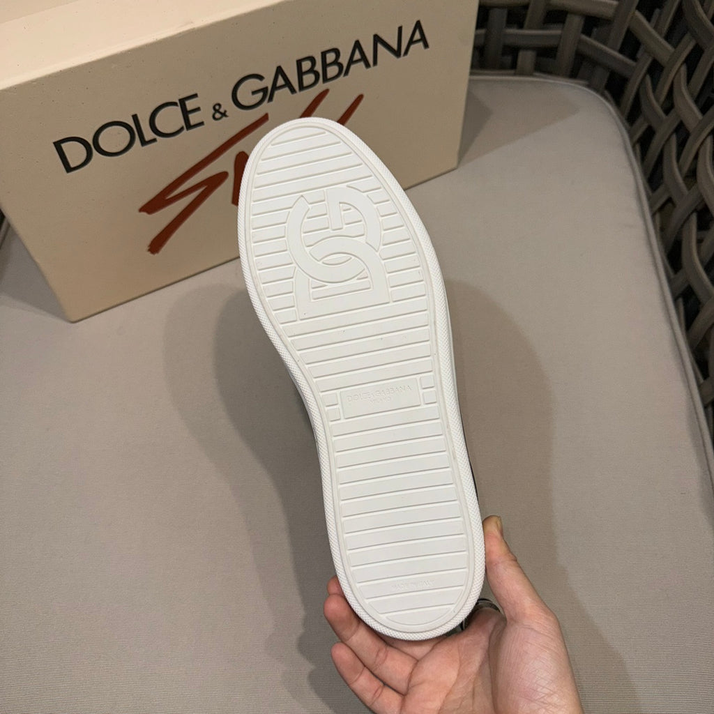 Dolce & Gabbana D&G Logo Panelled Low-Top Sneakers