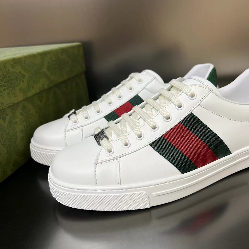 Gucci Ace Low-Top Sneakers, Web Stripe
