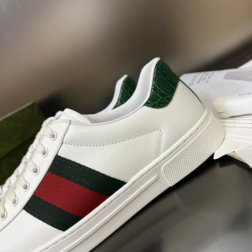 Gucci Ace Low-Top Sneakers, Web Stripe