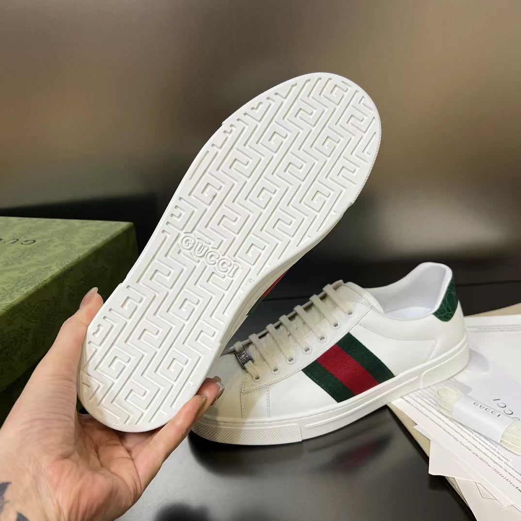 Gucci Ace Low-Top Sneakers, Web Stripe