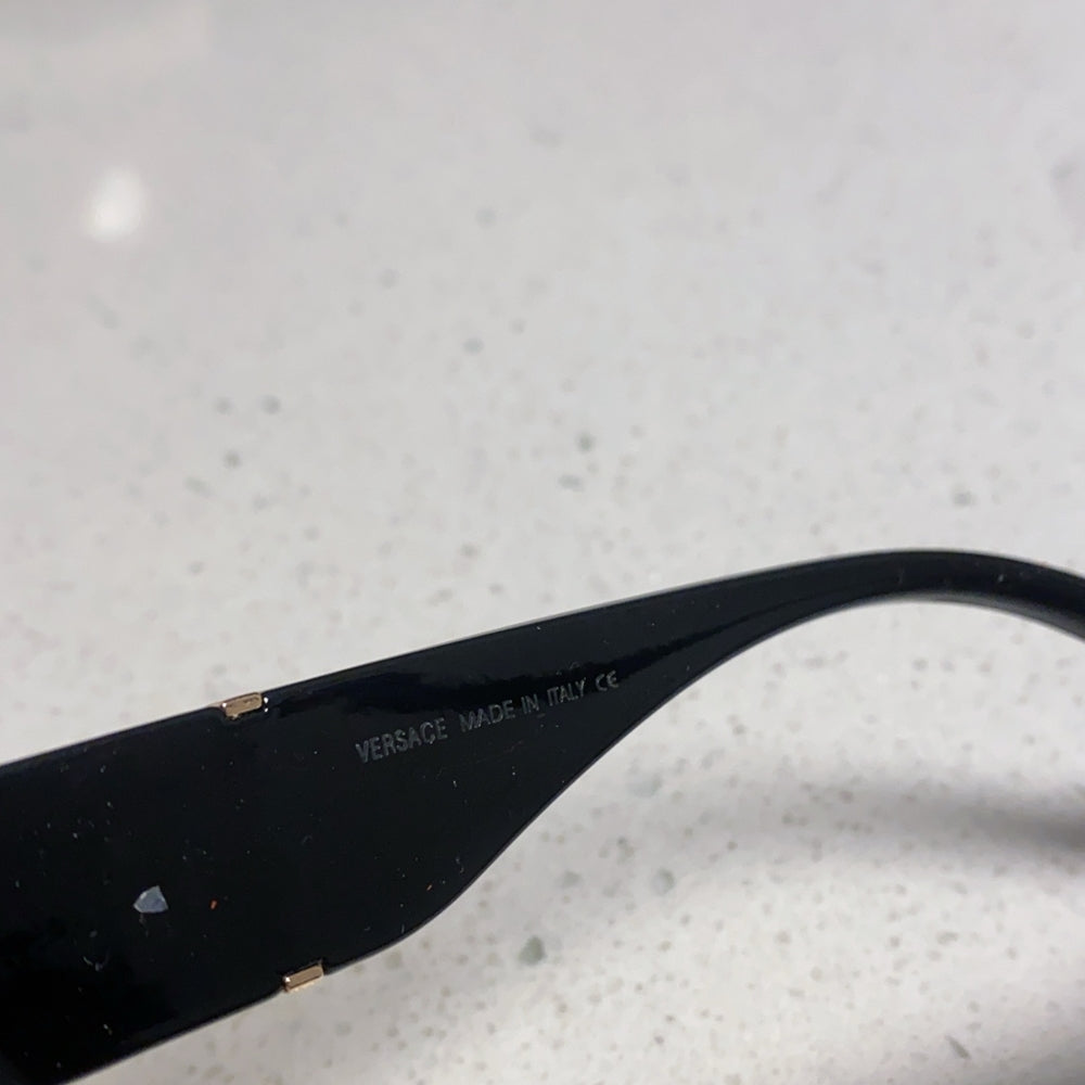 VERSACE Black Cat-Eye Sunglasses with Medusa Accents